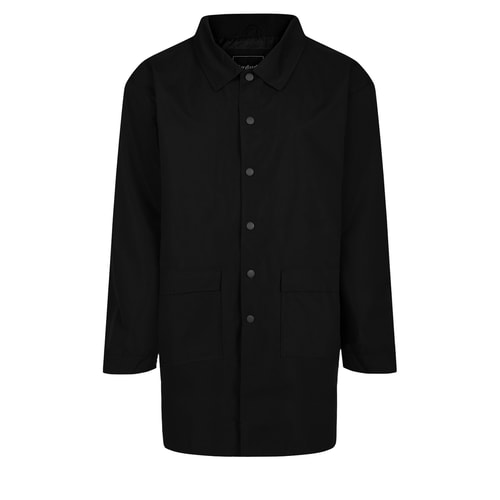 Bigdude Showerproof Longline Tailored Mac Black